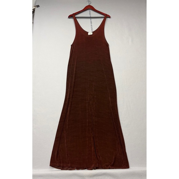 Jostar Dresses & Skirts - Jostar Maxi Dress Women Medium Brown Vintage 90s Slinky Knit Sleeveless USA Made